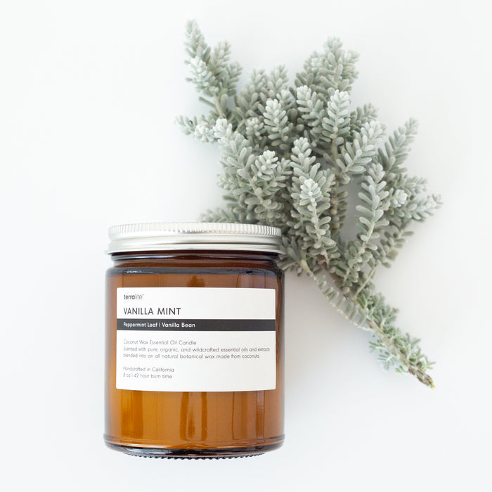 Vanilla Mint - Essential Oil Candle (classic)