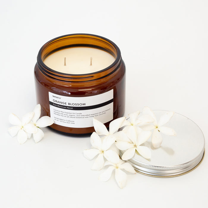Orange Blossom - Essential Oil Candle (large)