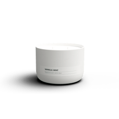 Vanilla Mint Essential Oil Ceramic Candle no lid