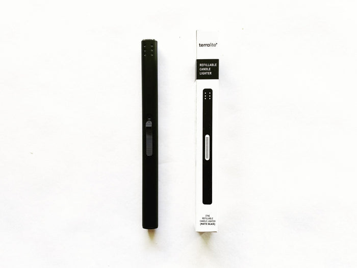 Matte Black Refillable Candle Lighter